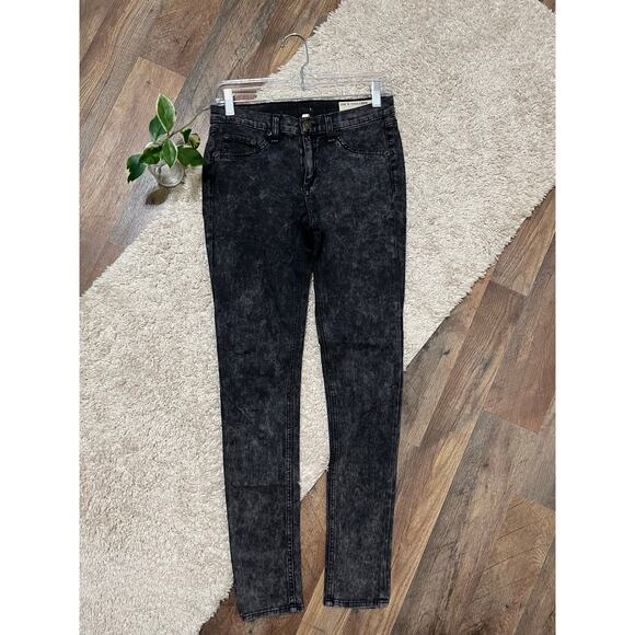 Rag & Bone 27 Vintage-Inspired Rosebowl Black Acid Wash Legging Skinny Jeans - Picture 2 of 10